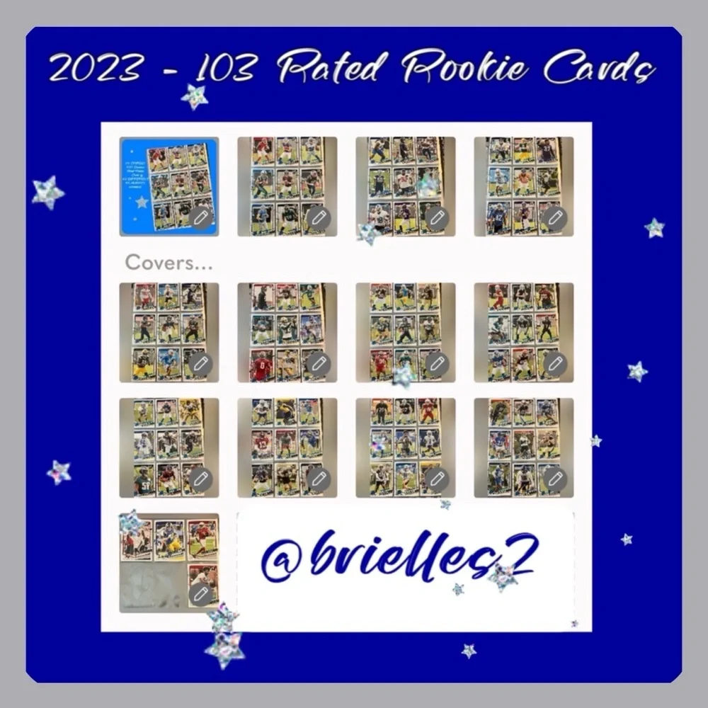 ⭐️ 🏈 2023 Rookie Cards Panini Donruss Football Cards -Over 95 Rated Rookies #B2
